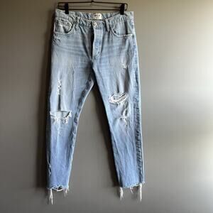 Agolde Women's Distressed Blue Jeans Size 32 Style # A615-813